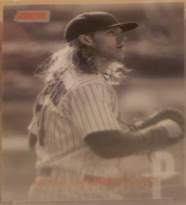 Noah Syndergaard [Hand in Glove Black and White] #70 Baseball Cards 2018 Stadium Club