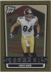 Hines Ward [Chrome Gold] #23 Football Cards 2007 Topps Draft Picks & Prospects Prices