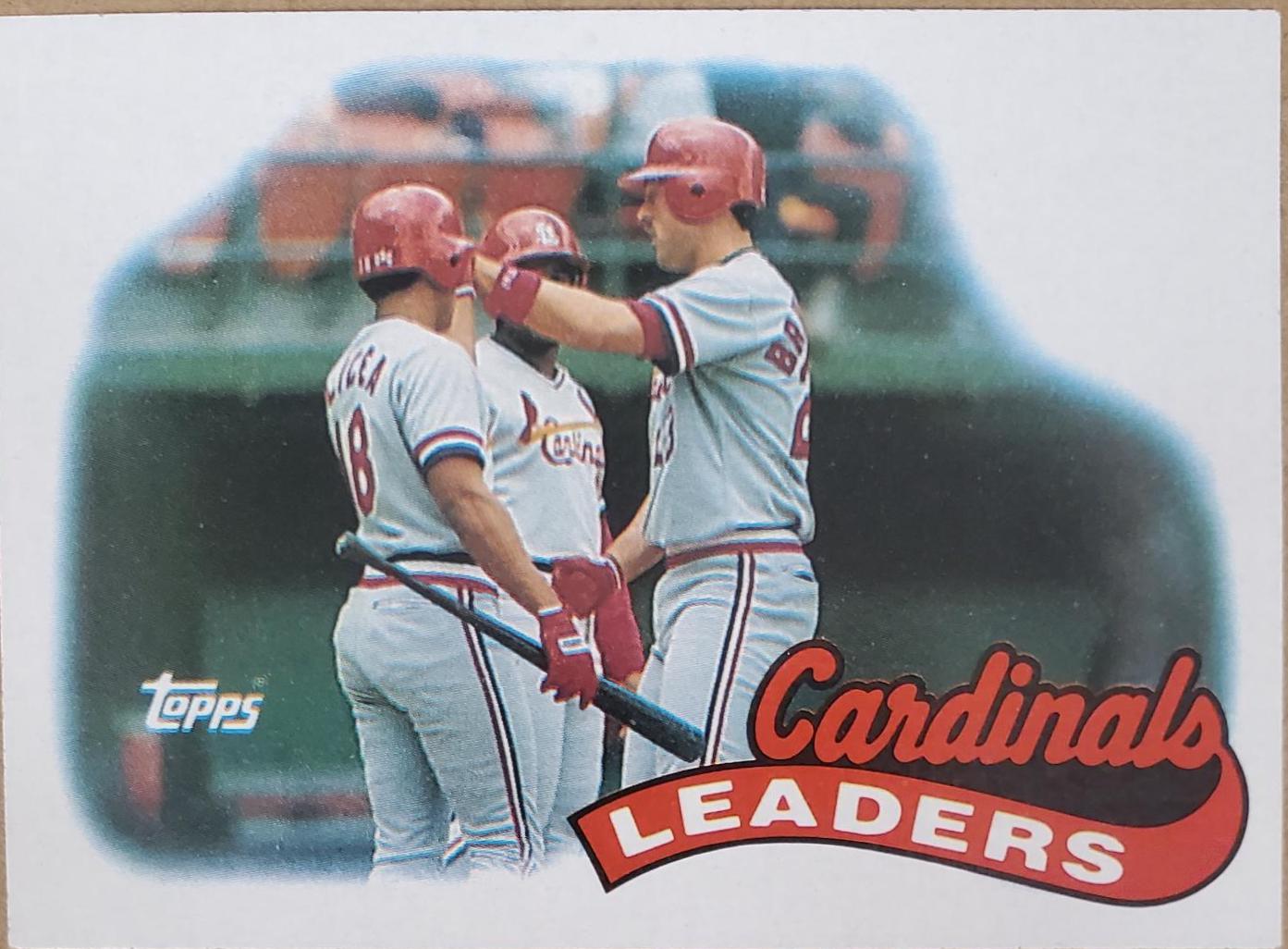 Cardinals Leaders #261 Baseball Cards 1989 Topps Tiffany