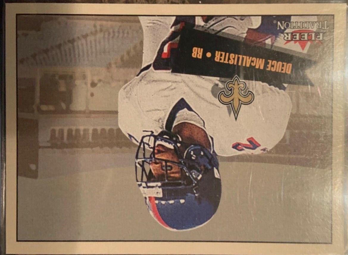 Deuce McAllister #405 Football Cards 2001 Fleer