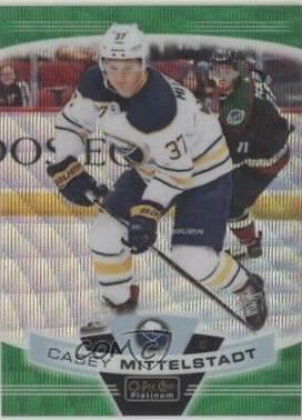 Casey Mittelstadt [Emerald Surge] #96 Hockey Cards 2019 O Pee Chee Platinum