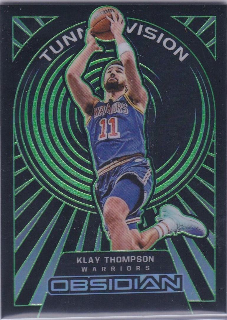 Klay Thompson [Green] #16 Prices | 2021 Panini Obsidian Tunnel Vision ...