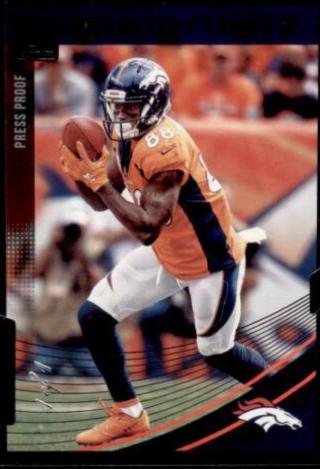 Demaryius Thomas [Press Proof Black Die-Cut] #87 Football Cards 2018 Donruss