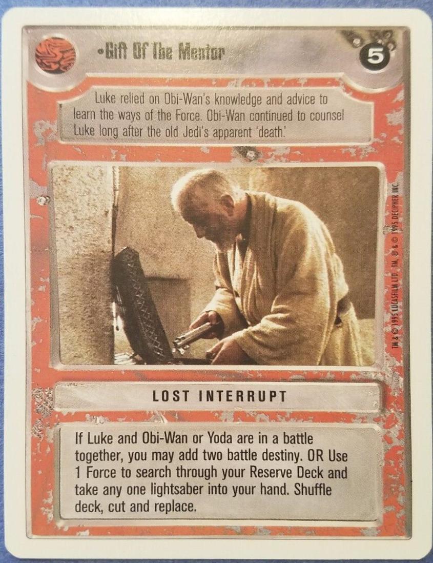 Gift Of The Mentor Star Wars CCG Premiere