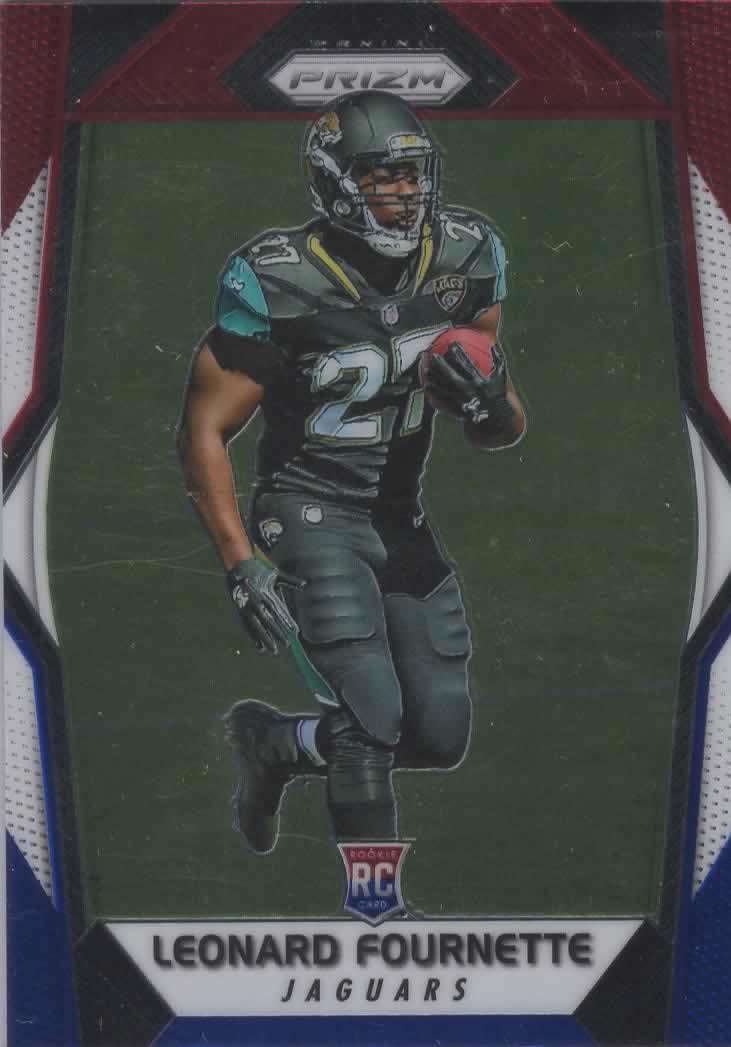 Leonard Fournette [Red Prizm] #219 Football Cards 2017 Panini Prizm