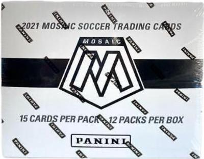 2021 Panini store Mosaic Soccer Cello Pack, Euro2020 15 Cards per Pack, LOT of 6