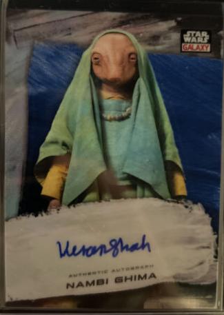 Kiran Shah [Blue Refractor] #GA-KSN Star Wars 2022 Topps Galaxy Chrome Autograph