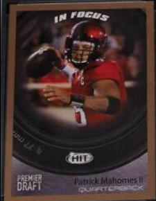 2017 Sage Hit Patrick Mahomes deals II Premier Draft Gold