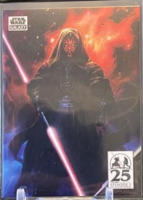 Double Bladed #AM-14 Star Wars 2024 Topps Chrome Galaxy Art of Darth Maul