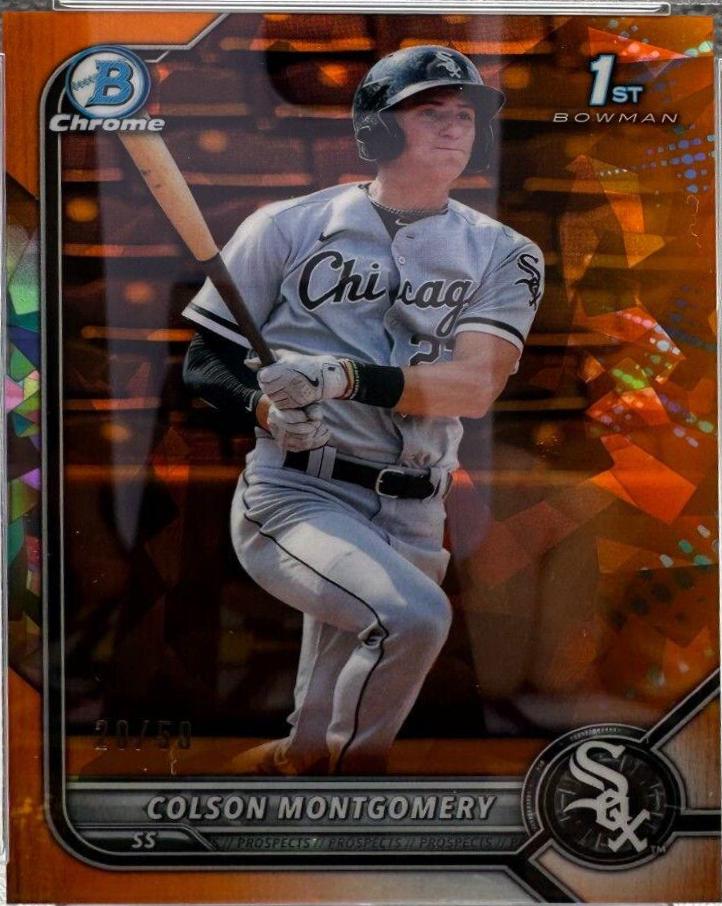 Colson Montgomery [Orange] #BCP-71 Baseball Cards 2022 Bowman Chrome Prospects Sapphire