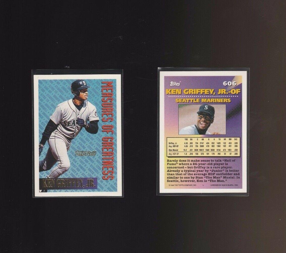 Ken Griffey Jr. #606 Baseball Cards 1994 Topps Gold