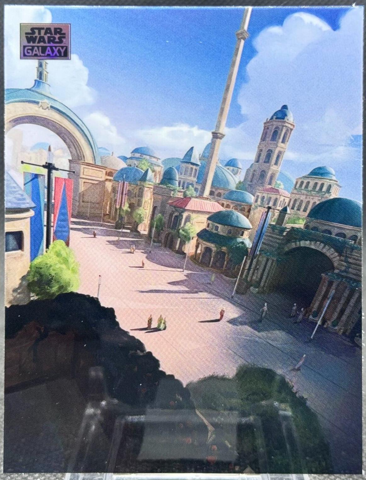 Theed Street #AN-6 Star Wars 2024 Topps Chrome Galaxy Art of Naboo