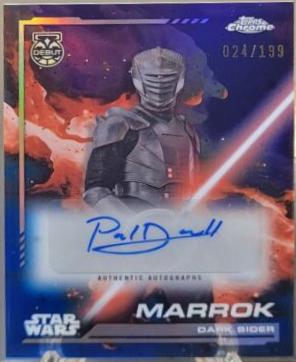 Paul Darnell as Marrok #AU-PD Star Wars 2024 Topps Chrome Autograph