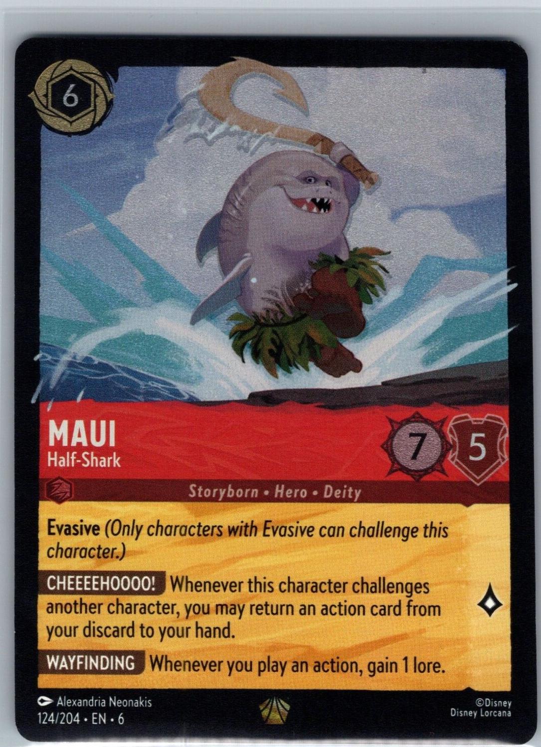 Maui - Half-Shark [Foil] #124 Lorcana Azurite Sea