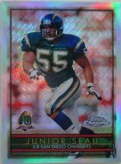 Junior Seau [Refractor] #4 Football Cards 1996 Topps Chrome Prices