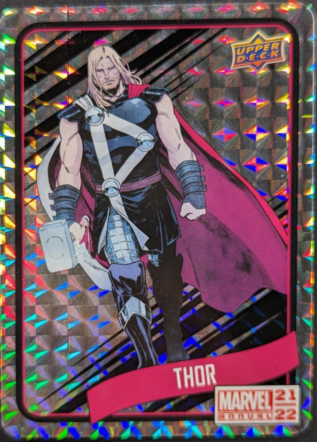 Thor #B14 Marvel 2021 Upper Deck Annual Backscatters