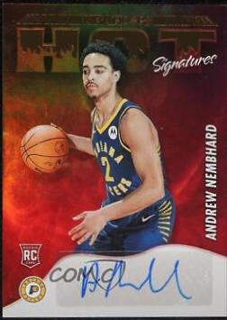 Andrew Nembhard #HSR-ANH Basketball Cards 2022 Panini Hoops Hot Signatures Rookies