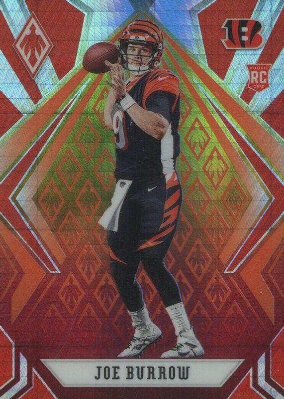 2020 Panini 2024 phoenix, Joe Burrow fire burst rookie PSA 10