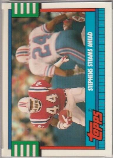 Patriots Team #521 Football Cards 1990 Topps Tiffany