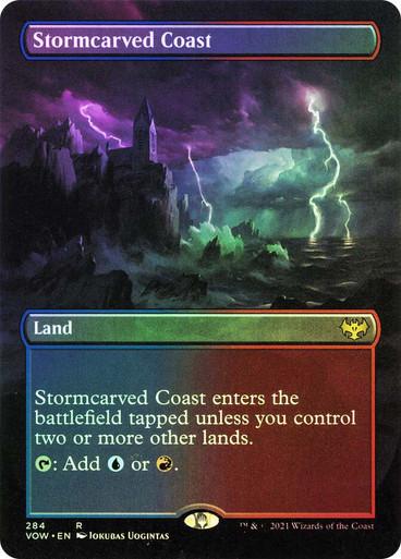 Stormcarved Coast [Borderless Foil] #284 Magic Innistrad: Crimson Vow