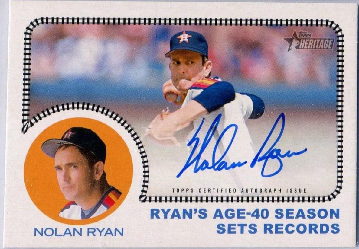 Nolan Ryan #AAA-NR6 Baseball Cards 2022 Topps Heritage All Aboard Autographs