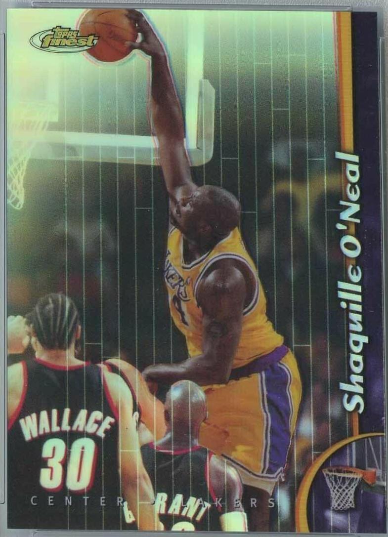 Shaquille O'Neal [Non Protected Refractor] #40 Basketball Cards 1998 Finest