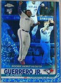 Vladimir Guerrero Jr. [Blue Refractor] #58 Baseball Cards 2019 Topps Chrome Update