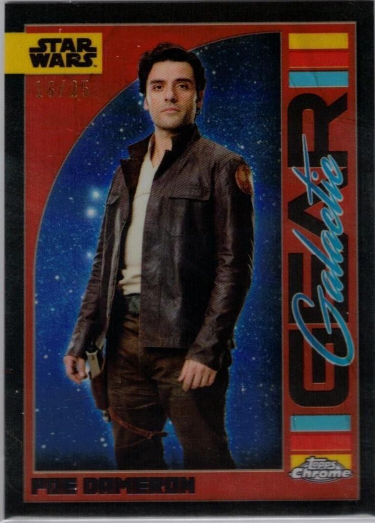 Poe Dameron [Rebel Orange Refractor] #GG-22 Star Wars 2024 Topps Chrome Galactic Gear