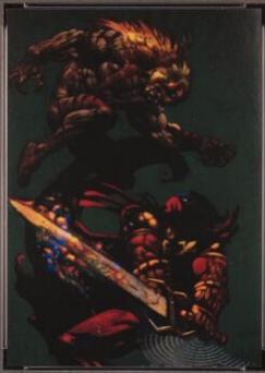 Sabretooth vs. Azrael #1 1995 Fleer DC vs Marvel Holo F/X