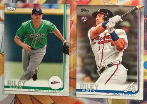 Austin Riley [Jumping Autograph] #US100 Baseball Cards 2019 Topps Update