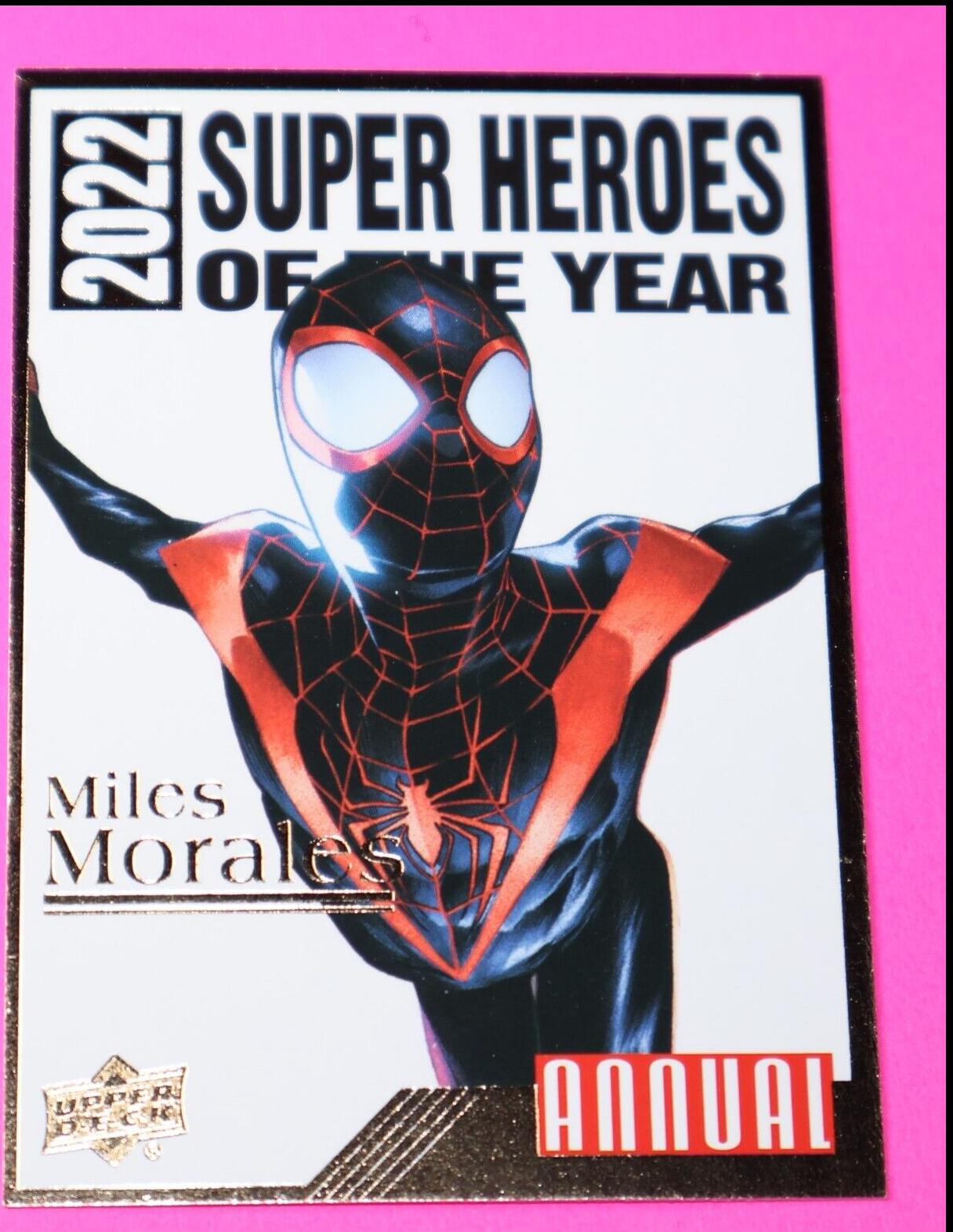 Miles Morales #MI-5 Marvel 2022 Upper Deck Annual Super Heroes of the Year