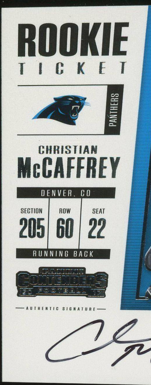 Christian McCaffrey [Autograph] #311 Football Cards 2017 Panini Contenders