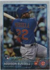 Addison Russell [Prism Refractor] #24 Baseball Cards 2015 Topps Chrome Prices