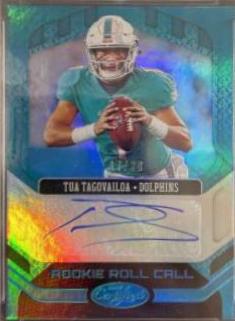 Tua Tagovailoa [Signature Jersey Teal] #202 Football Cards 2020 Panini Certified