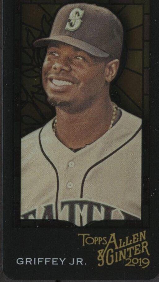 Ken Griffey Jr. [Mini Exclusive Extended Stained Glass] #375 Baseball Cards 2019 Topps Allen & Ginter