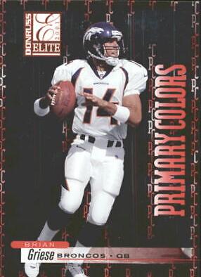 Brian Griese #PC-19 Football Cards 2001 Panini Donruss Elite Primary Colors