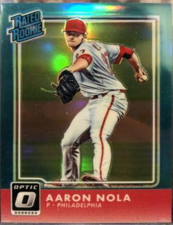 Aaron Nola [Aqua] #37 Baseball Cards 2016 Panini Donruss Optic