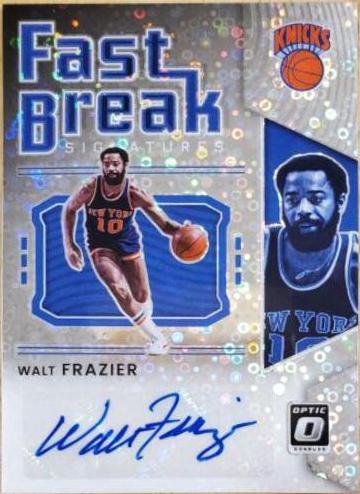 Walt Frazier #FB-WFZ Basketball Cards 2021 Panini Donruss Optic Fast Break Signatures