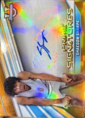 Shaedon Sharpe [Orange] #PCS-SS Basketball Cards 2021 Bowman University Prime Chrome Signatures