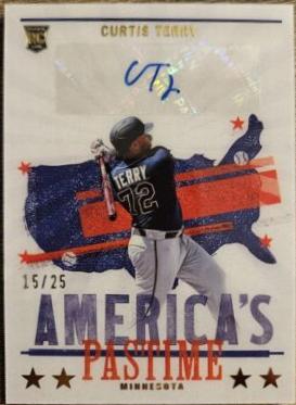 Curtis Terry [Gold] #AP-CT Baseball Cards 2022 Panini Chronicles America's Pastime Autographs