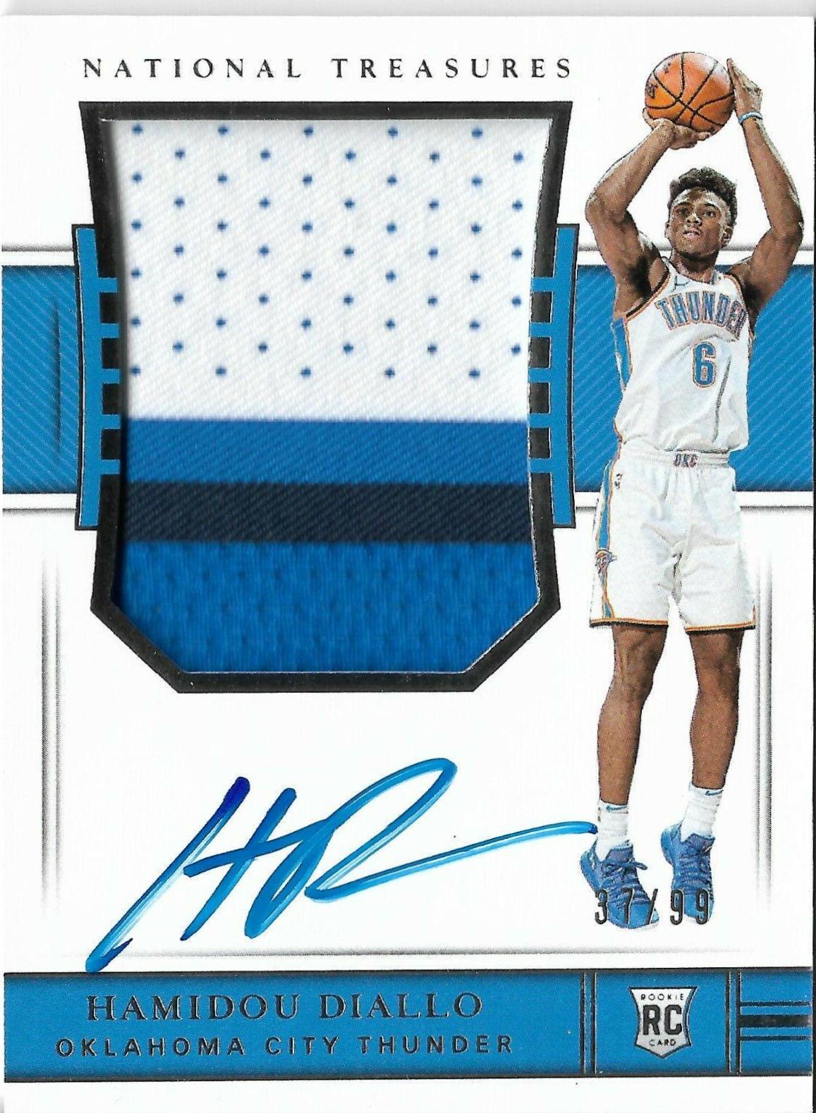 Hamidou Diallo [Patch Autograph] #112 Basketball Cards 2018 Panini National Treasures