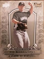 Joe Koshansky #113 Baseball Cards 2008 Upper Deck Piece of History Prices