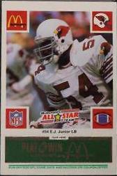 E.J. Junior [Green] #54 Football Cards 1986 McDonald's All Stars