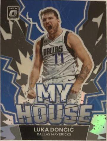 Luka Doncic [Holo] #3 Basketball Cards 2022 Panini Donruss Optic My House