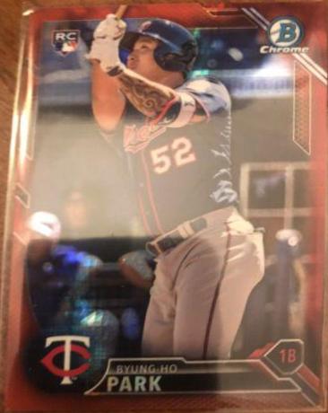 Byung Ho Park [Red] #BNR-31 Baseball Cards 2016 Bowman Chrome National Refractors