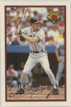 Dale Murphy #276 Baseball Cards 1989 Bowman Tiffany