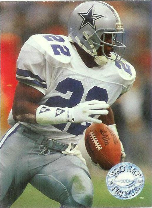 Emmitt Smith #25 Football Cards 1991 Pro Set Platinum