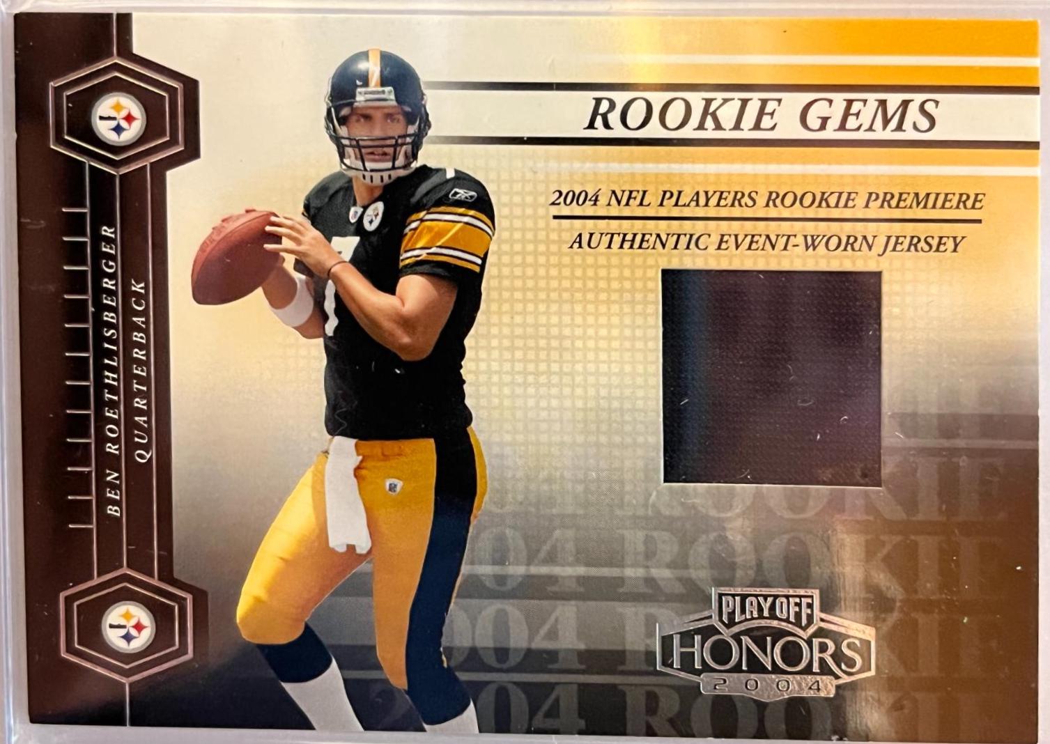 Ben Roethlisberger Prices Rookie Playoff Honors Football Cards