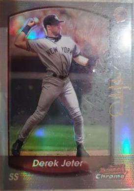 Derek Jeter [Refractor] #50 Baseball Cards 2000 Bowman Chrome