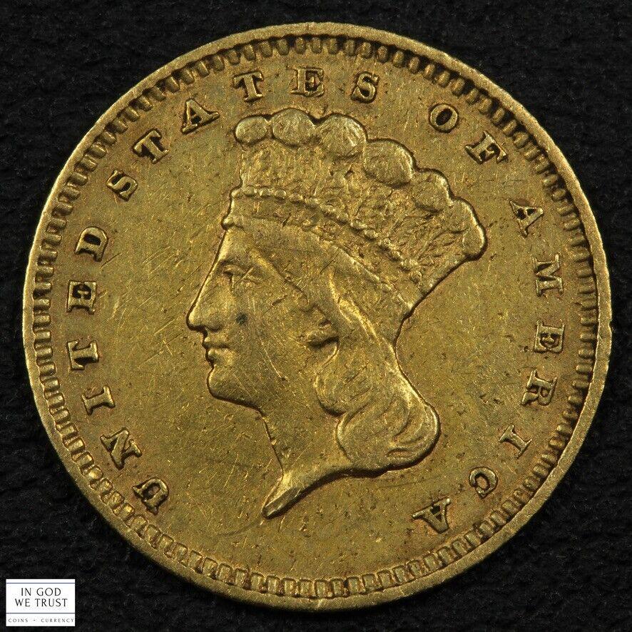 1860 Coins Three Dollar Gold